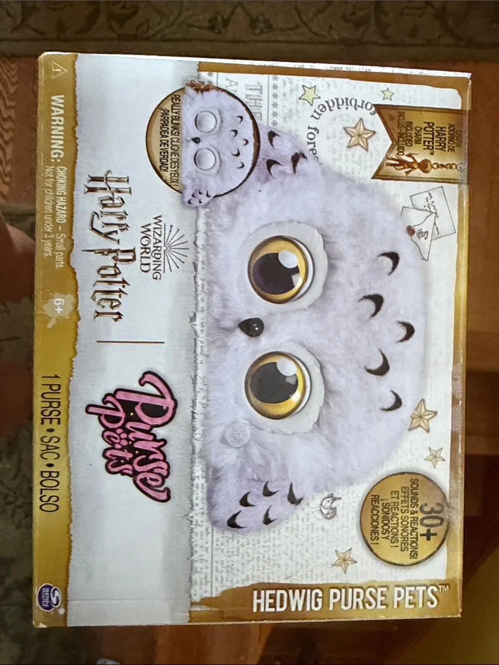 Harry Potter Hedwig Purse Pets - White Plush Purse-Like new in box